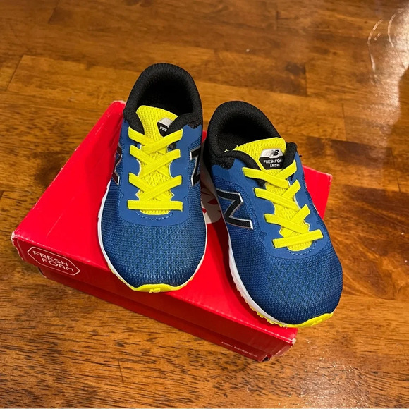 New Balance Kids Sneakers - Blue and Yellow - Picture 4 of 9